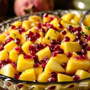 Salade de Fruits Mangue, Ananas et Grenade