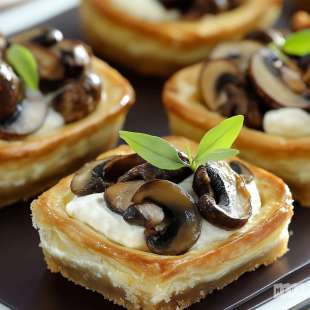 Tartelette au Boursin et Champignons