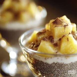 Pudding de Chia à la Noix de Coco et Ananas