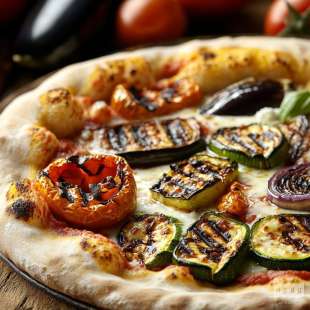 Pizza Napolitaine Ortolana aux Légumes Grillés