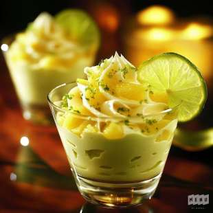 Mousse d'Ananas et Citron Vert