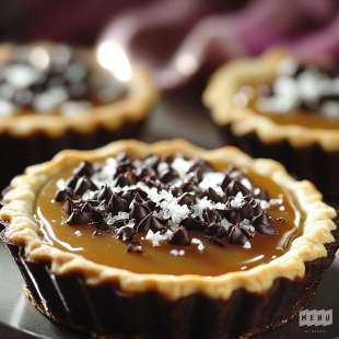 Tartelette Chocolat Noir 55% et Caramel Beurre Salé