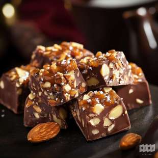 Rochers Chocolat au Lait et Amandes Caramélisées