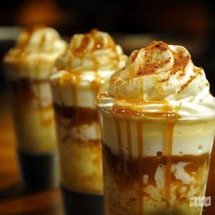 Café Frappé Vanille et Caramel
