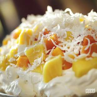 Pavlova Chocolat Blanc et Fruits Exotiques