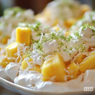 Pavlova Exotique à L’Ananas