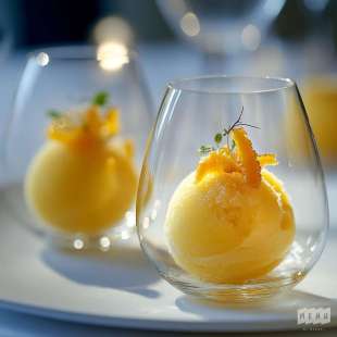 Sorbet à la Mandarine et Miel