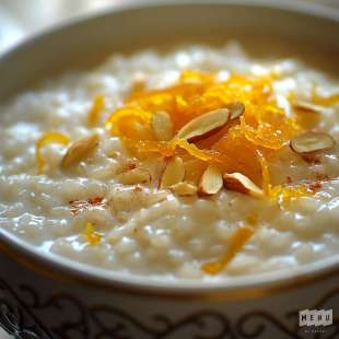 Riz au Lait à la Mandarine et Éclats d'Amandes