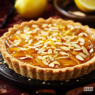 Tarte aux Coings Caramélisés et Amandes