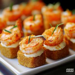 Cromesquis de Crevettes et Curry