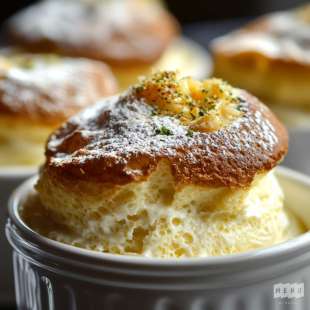 Soufflé aux Oursins et Parmesan