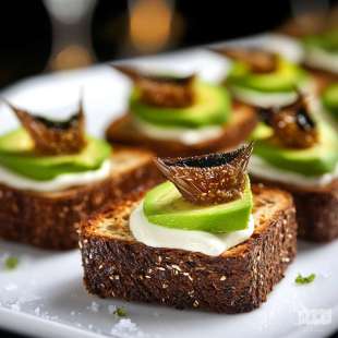 Tartine d'Oursin et Avocat