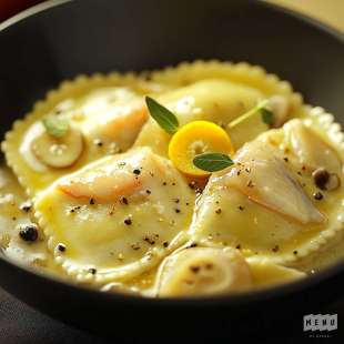 Ravioles de Turbot et Crème Citronnée