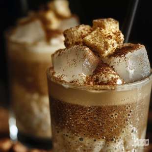 Café Frappé Café et Noisettes Grillées