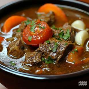 Ragoût de Paleron de Boeuf à la Tomate et aux Herbes