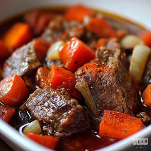 Paleron de Boeuf Confit à la Tomate et au Paprika