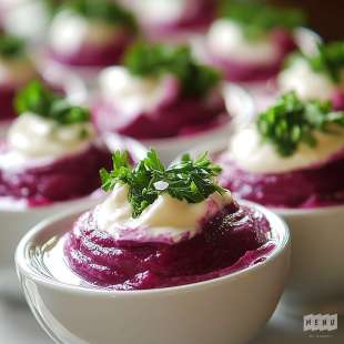 Crème de Betterave et Mousse de Raifort