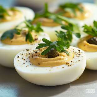 Oeufs Mimosa au Raifort et Moutarde