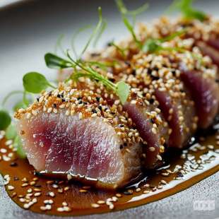 Tataki de Thon au Raifort et Graines de Sésame