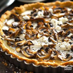 Tarte aux Pleurotes et Fromage de Chèvre