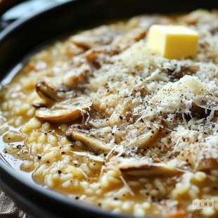 Risotto aux Pleurotes et Parmesan