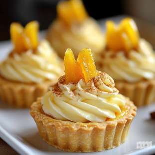 Tartelette à la Mandarine et Crème Vanille