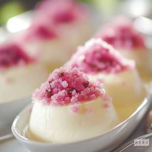 Panna Cotta aux Pralines Roses