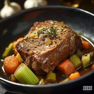 Poitrine de Veau Braisée aux Légumes