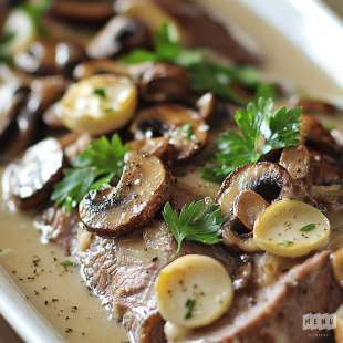 Poitrine de Veau Farcie aux Champignons