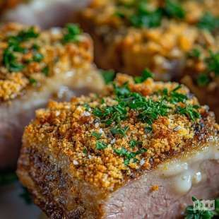 Poitrine de Veau Croustillante aux Herbes