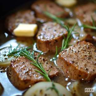 Poitrine de Veau Mijotée au Vin Blanc et Estragon