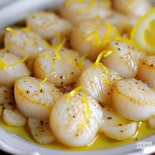 Petoncles Marinés au Citron