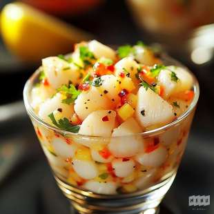 Petoncles en Tartare et Coriandre