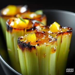 Poireaux Brûlés, Sauce Agrumes