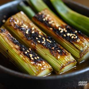 Poireaux Brûlés, Sauce Miso