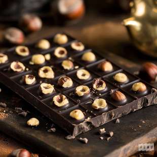 Tablette de Chocolat Noir Éclats de Noisettes