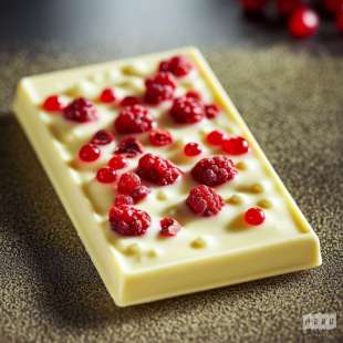 Tablette de Chocolat Blanc Fruits Rouges