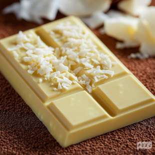 Tablette de Chocolat Blanc Coco et Vanille