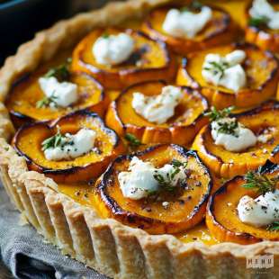 Tarte Salée au Potiron et Chèvre