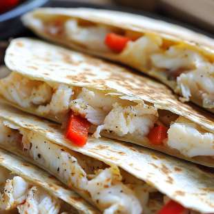 Quesadilla au Crabe et Fromage frais