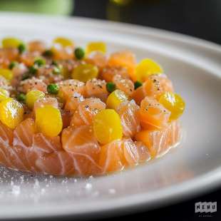 Tartare de Saumon, Kumquat et Gingembre