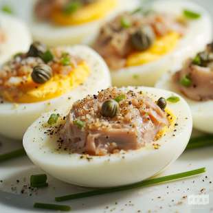 Oeufs Mimosa au Thon et Câpres