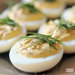 Oeufs Mimosa à la Moutarde et Estragon