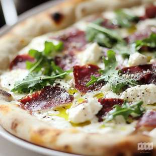 Pizza Blanche à la Bresaola et Roquette