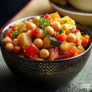 Poêlée de légumes et pois chiches  (Egalim)