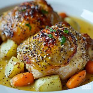 Poulet Fermier à la Moutarde et Légumes (Egalim)