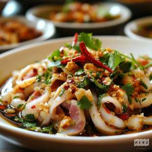 Pla Muk Yad Sai (Recette Thaï)