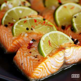 Saumon au Safran et Citron Vert