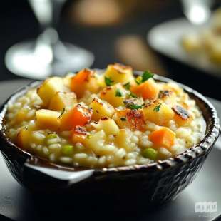 Risotto de Petit Épeautre aux Légumes de Saison