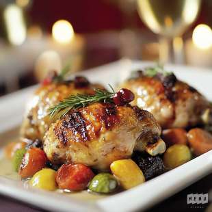 Poulet Label Rouge Rôti et Légumes de Saison